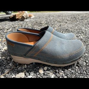 Dansko women’s clogs in denim, size 37.